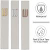 A&S Mezuzot Modern Concrete Mezuzah Case with Scroll, Easy Peel and Stick Mezuza (Grey+ Silver Shin, 5 Inches) view 2