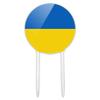 Acrylic Ukraine Country Flag Cake Topper Party Decoration for Wedding Anniversary Birthday Graduation