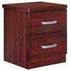 Better Home Products Cindy Faux Wood 2 Drawer Nightstand in Mahogany view 1