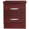 Better Home Products Cindy Faux Wood 2 Drawer Nightstand in Mahogany view 4