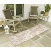 Liora Manne Carmel Indoor/Outdoor Power Loomed Synthetic Blend Low Profile Area Rug - Transitional Botanical Floral Decorative (Sunflower Field Sand) (1'11" x 7'6") view 1