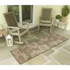 Liora Manne Carmel Indoor/Outdoor Power Loomed Synthetic Blend Low Profile Area Rug - Transitional Botanical Floral Decorative (Sunflower Field Green) (1'11" x 7'6") view 1
