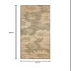 Liora Manne Carmel Indoor/Outdoor Power Loomed Synthetic Blend Low Profile Area Rug - Transitional Botanical Floral Decorative (Sunflower Field Green) (1'11" x 7'6") view 2