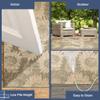 Liora Manne Carmel Indoor/Outdoor Power Loomed Synthetic Blend Low Profile Area Rug - Transitional Botanical Floral Decorative (Sunflower Field Green) (1'11" x 7'6") view 4