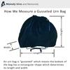 Adult Standard Black Velvet Cremation Urn Bag 10-Pack  Velvet Cotton Bags for Urns  9"L x 6"W x 13"H  Fits Pet or Human Urns Up to 13"H view 3