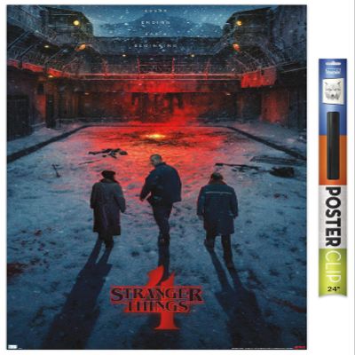 Trends International Netflix Stranger Things: Season 4 - Russia Teaser One Sheet Wall Poster, 22.375" x 34", Premium Poster & Clip Bundle
