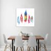 Jaxson Rea "Rainbow Feathers IV Gallery Wrapped Canvas by Farida Zaman, 32" x 24" view 2