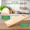 Anoak Shelf Liner Cabinet Liner, Non Adhesive Drawer Liner, Washable 17.5 Inch x 20 FT(240 Inch) x 2Rolls Waterproof Durable Non-Slip Shelf Liner for Kitchen, Drawer, Refrigerator Stripe Clear view 4