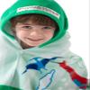 VOOVA & MOVAS Large Kids Hooded Towels | Soft Cotton (30X50 inches) Beach, Bath, Pool Towel with Hood | Summer Beach Stuff for Boys&GirlsAges 3-10 for Toddler,Jungle Dinosaur | Dino view 2