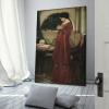 27 Masterpieces by John William Waterhouse - The Crystal Ball Poster Decorative Painting Canvas Wall Art Living Room Posters Bedroom Painting 20x30inch(50x75cm) view 2