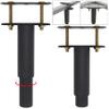4 Pcs Adjustable Height Center Support Leg for Bed Frame, Bed Center Slat Heavy Support Leg, Extra Durable Steel Furniture Foot | Suitable for Bed Frame Sofa Furniture Cabine Foot Legs (7.08"-13.3") view 1