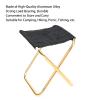 Alvinlite Mini Camping Stool, Aluminum Alloy Camp Chair for Fishing Hiking, Collapsible Travel Footstool for Travel Outdoor Gardening view 2
