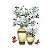 VALINK DIY Plant Vase 3D Stereo Stickers Self-Adhesive Wall Refrigerator Decoration for Living Room Bedroom Decorations Refrigerator TV Wall Background Sofa Backdrop view 2