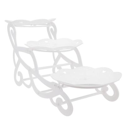 1 Set of Cake Stand 3 Tier Plastic Cake Display Stand Round Dessert Tower Cupcake Display Holder Decoration for Baby Shower Wedding Easter Party Centerpiece Decoration