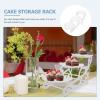 1 Set of Cake Stand 3 Tier Plastic Cake Display Stand Round Dessert Tower Cupcake Display Holder Decoration for Baby Shower Wedding Easter Party Centerpiece Decoration view 4