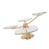 4 Tier Glass Cupcake Stand Dessert Plate Mini Cakes Fruit Candy Display Tower Jewelry Plate for Birthday Tea Party Serving Tray view 1