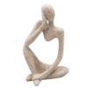 Abstract Style Thinker Sculptures, Sandstone Resin Thinker Statue Ornaments, Housewarming Gifts, Living Room Dining Desk Decorations(Right, Large) view 1
