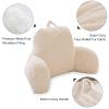 Aimuan Reading Pillow Bed Rest Wedge Adult Backrest Pillow with Arms Sitting in Bed Cushion Incline Rest Sleeping Pillow for Watching TV/Gaming/Relaxing, Ivory view 4