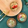 3 Sets Cake Display Stand with Dome Cover Glass Cake Plate with Dome Wooden Bread Display Boxes Clear Cheese Cloche Dome Dessert Tray Cupcake Holder view 2
