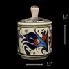 EliPOT Ceramic Sugar Holder, Ceramic Sugar Holder, Ceramic Table Sugar Holder (White and Red) view 4