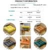 Gruytoie Dining Chair Seat Pads with Ties, Round Square Cushion Chair Seat Pads, Soft Chair Pad Cushions for Garden Living Room Dining Room Patio Office (Green 1Set of) view 4