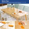 40X120 Inch Plastic Vinyl Tablecloths Protector Rectangle Clear Desk Mats Pad PVCtable Runner Cover for Coffee Dining Room Table Office Desk Sofa End Side Table Kitchen Countertop Heavy Duty view 4
