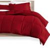 luxuriousdeals 800 Thread Count 100% Egyptian Cotton 300 GSM Goose Down Alternative 3 PC Comforter Set -(1 PC Comforter and 2 Pillow Case) Full Size Burgundy view 3