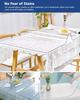 56X84 Inch Clear Dining Room Table Cover Plastic Tablecloths Waterproof Office Desk Blotter Mat 1.5mm Thick Wood Furniture Topper Protector Pad for Night Stand End Side Table Kitchen Countertop view 3