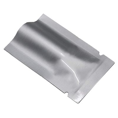 MITOB Silver Mylar Bags Pure Aluminum Foil Flat Food Storage Bag 3.9 Mil Open Top Heat Sealing Vacuum Pouch for Coffee Beans Candy with Tear Notch (100, 3.15x4.72 inch)