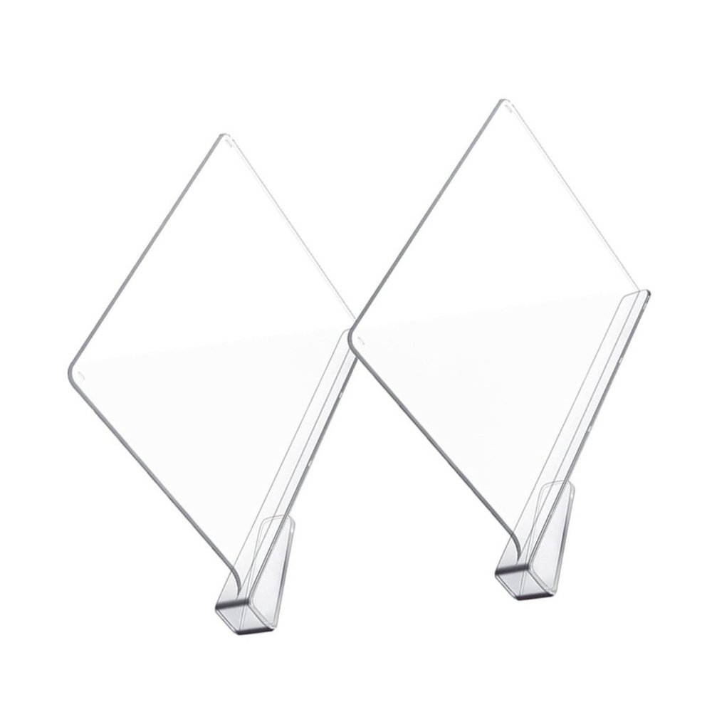 4pcs Shelf Wardrobe Partition Multi-use Dividers Cabinet Partition Shelf Dividers Closet Dividing Supplies Acrylic Cabinet Divider Nail- Acrylic Dividers Rack Dividers