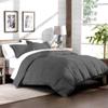 luxuriousdeals 800 Thread Count 100% Egyptian Cotton 300 GSM Goose Down Alternative 3 PC Comforter Set (1 PC Comforter and 2 Pillow Cases) Full Size Dark Gray view 3