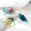 DECRZPB Handmade Glass Yellow Bird Sparrow Dove Figurine Blown Glass Coloured Glaze Paperweights Birthday Gift Table Ornaments Home Decor view 3