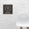 Blank Farmhouse Sign Wreath Monogram SVG, Family Name Initial Welcome Farmhouse Sign 12" x 12" Rustic Wood Picture Frame Sign - Wood view 3