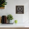 Blank Farmhouse Sign Wreath Monogram SVG, Family Name Initial Welcome Farmhouse Sign 12" x 12" Rustic Wood Picture Frame Sign - Wood view 4