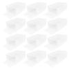Ipetboom Shoe Storage Box Set 12pcs Thicken Plastic Shoe Containers Foldable Small Items Organizer Portable for Home view 1