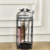 LPRR Umbrella Stand Black Hollow-Out Umbrellas Stand Holder, Freestanding Umbrella Organizer for Family Indoor Entryway, Umbrella Rack with Bird Design view 2