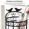 LPRR Umbrella Stand Black Hollow-Out Umbrellas Stand Holder, Freestanding Umbrella Organizer for Family Indoor Entryway, Umbrella Rack with Bird Design view 4