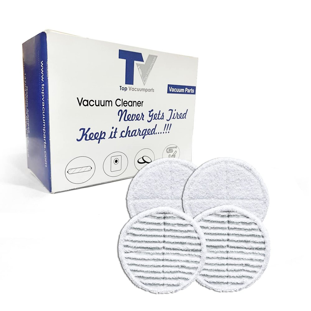 Replacement Pads (4 Packs) for Bissell Spinwave Powered Hard Floor Mop 2124 2315 20391 23157 23159 2307 20399 20393 2039A Washable 2xSoft Touch & 2xScrubby Pads.