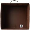 Amazon Basics Collapsible Fabric Storage Bins with Handles, Cube Organizer for Home Organization, 13" x 13" x 13", Brown, 6-Pack view 3