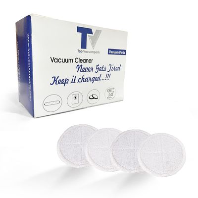 Replacement Pads (4 Pads) for Bissell Spinwave Powered Hard Floor Mop 2124 2315 20391 23157 23159 2307 20399 20393 2039A Washable 2x Soft Touch
