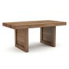 Furniture of America Blax Rustic Solid Wood Dining Table in Natural Tone view 1