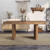 Furniture of America Blax Rustic Solid Wood Dining Table in Natural Tone view 2