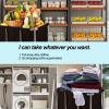 Commercial Laundry Basket with Wheels Industrial 12 Bushel Hamper Sorters Large Waterproof Laundry Cart Heavy Duty for Home Organizer and Storage view 3