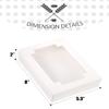 qiqee 36Packs Auto-pop Cookie Boxes for Gift Giving 8x5.3x2 inch White One Second Folding Treat Box with Window Bakery Box for Donuts Candies and Biscuit view 4