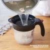 1000ml Gravy Fat Separator Oil Separator with Bottom Release - Gravy Separator Food Strainers, Oil Separator Measuring Cup view 4