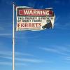 Abipuir Room Banners Warning This Property is Protected by a Highly Trained Ferrets Flag Room Flags For Girls (Size : 60X90CM) view 4