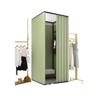 Locker Room Clothing Store And Office Fitting Room Room Privacy Partition Dressing Room Includes Shade, Rail And Hook Space Saving And Easy Installation ( Color : Large , Size : 85x85x200cm )