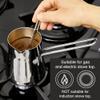 Crystalia Turkish Coffee Pot 18/10 Stainless Steel, Stove Top Tea Maker, Milk Warmer, Greek Arabic Coffee Cezve Briki, 15 oz (Silver, Small) view 4
