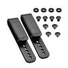 HolsterBuilder J Clip for Holsters Tuckable Grip Hook with 5 Pre-Drilled Holes Fits 1.5" & 1.75" Belts Tactical Clip with Hardware for IWB OWB Leather, Hybrid Holster Making Made in USA view 1