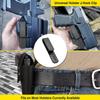 HolsterBuilder J Clip for Holsters Tuckable Grip Hook with 5 Pre-Drilled Holes Fits 1.5" & 1.75" Belts Tactical Clip with Hardware for IWB OWB Leather, Hybrid Holster Making Made in USA view 3